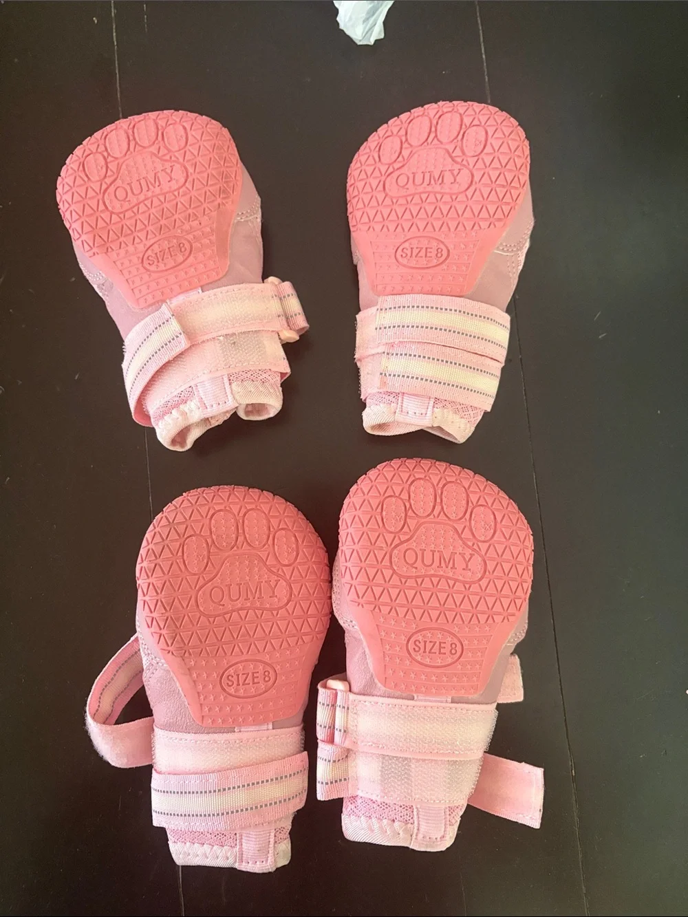 Pink large dog Pet Shoe Covers - Pack